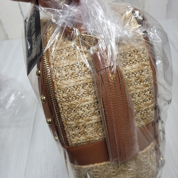 Steve Madden BJasmin Faux Leather Trim Backpack - Picture 5 of 8